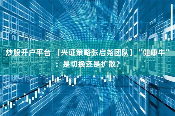 炒股开户平台 【兴证策略张启尧团队】“健康牛”：是切换还是扩散？